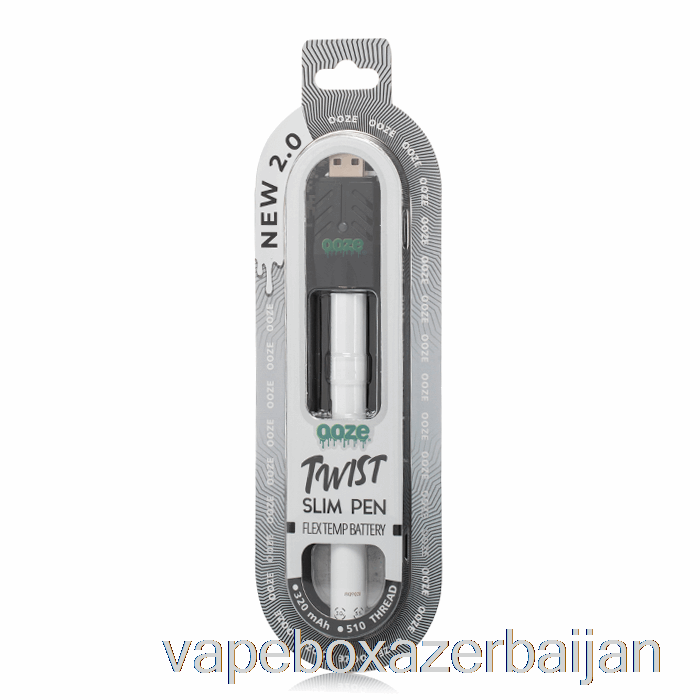 E-Juice Vape Ooze Slim Twist Pen 2.0 Flex Temp Battery Ghost White